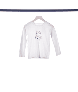 Langarmshirt Whisper White