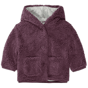 Veste en peluche mauve