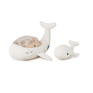 cloud-b® Veilleuse peluche Tranquil famille baleine blanc