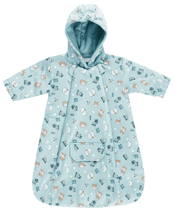 Combinaison enfant pour poussette BEST FRIENDS motifs aqua bleu