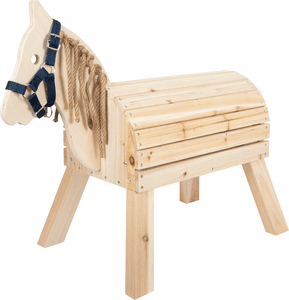 Caballo de madera compacto