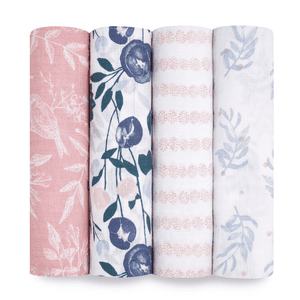 aden + anais™ essential s Pucktuch flower s bloom 4-pack