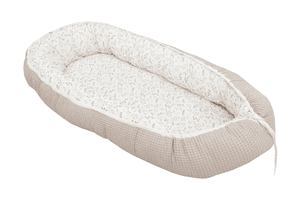 Babynest & Cocoon Waffel Motiv Floral Sand