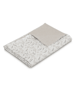 Babydecke & Kuscheldecke Waffel Floral Sand 70 x 100 cm