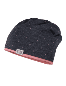 Beanie koolstof gesmolten glitter