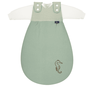 Baby-Mäxchen® Sacco nanna, 3 pezzi - verde con cavalluccio marino