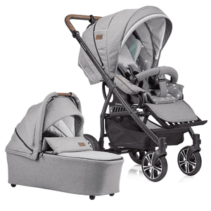 Kinderwagen F4 Air+ met handrem - grijs sterren