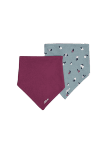 s. Olive r Foulard triangulaire multipack violet/vert