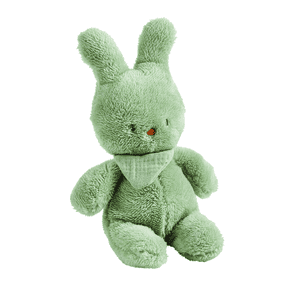 Peluche lapin Tipidou vert