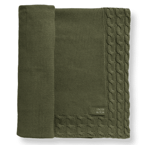 Plaid enfant Joy Olive Green 100x80 cm