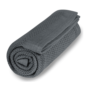 VINTER& BLOOM Coperta Soft Grid - grigio scuro