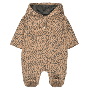 Overall wattiert soft camel gemustert