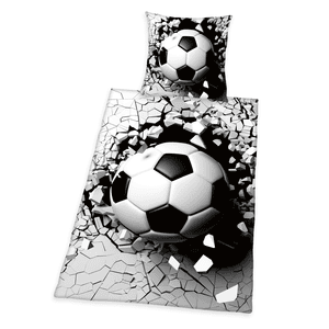 Sängkläder 3D Fotboll 135 x 200 cm