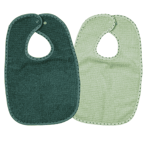 A casa Pettorina Push Button Set di 2 verde 26x40