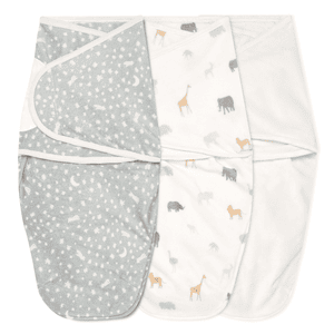 aden + anais™ essentials easy swaddle™ Panno avvolgente 3 pezzi, wild prairie Velboa 0-3 mesi