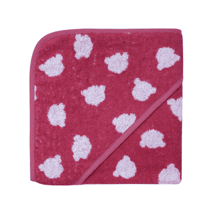 Cape de bain enfant Teddy rouge