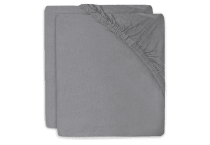 Prostěradlo Cradle Jersey 40/50x80/90 cm, balení 2 ks, barva Storm Grey