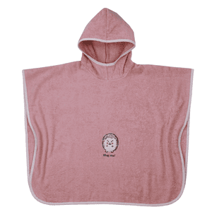 Bade-Poncho Igel rosa