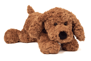 Rattle hund brun, 28 cm