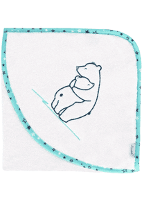 Cape de bain enfant Elia écru 80x80 cm