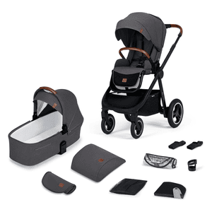 Poussette duo combinée 2en1 EVERYDAY dark grey black frame