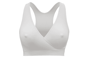 Keep Cool Atmungsaktives Schlaf-Bustier für Schwangerschaft und Stillzeit weiß
