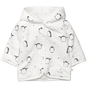 Wendejacke warm white gemustert