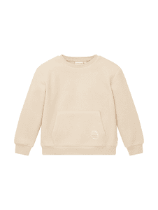 Fleece Sweatshirt Soft Light Beige