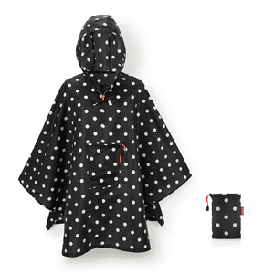 mini maxi poncho gemengde stippen