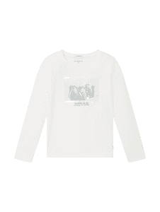 Langarmshirt Whisper White