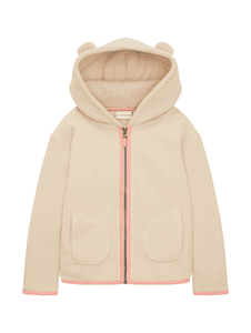 Sweatjacke Teddy Soft Light beige