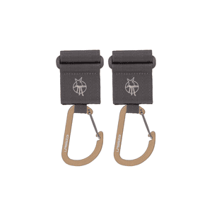 Kinderwagenhaken 2er Set Karabiner anthracite