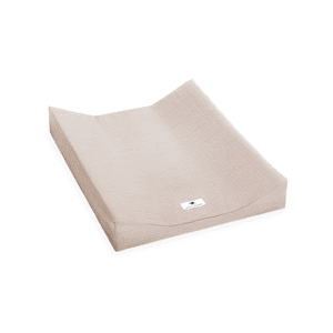 Housse de matelas à langer mousseline sable 50x65 cm