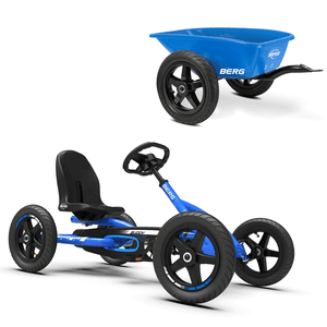 Pedal Go-Kart Buddy Blå + Trailer L Blå