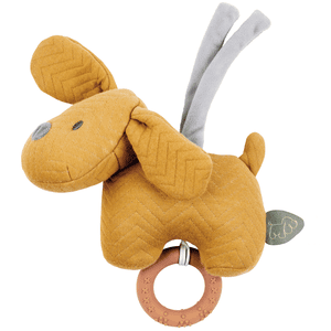 Charlie Mini-Spieluhr Hund Jacquard Karamell