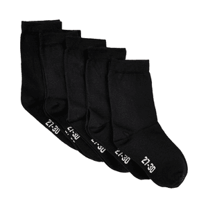 Ponožky 5 pack Black