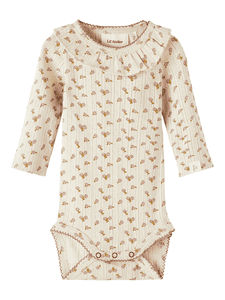 Lil'Atelier Langarmbody Nbfrachel Fog