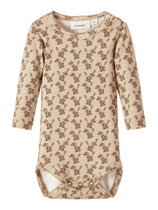 Lil'Atelier pitkähihainen bodysuit Nbfgaya Lämmin Sand