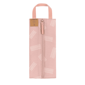 Sac à langer Casual Insulated Pouch Soft rayures rose