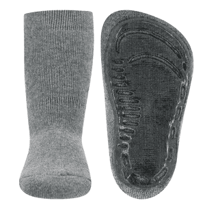 Stoppersocken SoftStep Uni grau melange