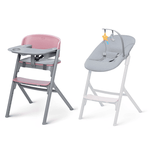 Hochstuhl LIVY mit Babywippe CALMEE aster pink