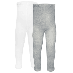 Strumpfhose 2er-Pack Uni sweater grau melange