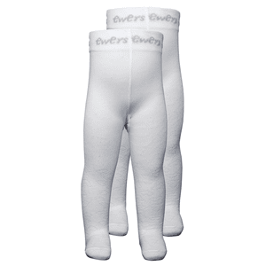 Collants double pack coeurs blanc