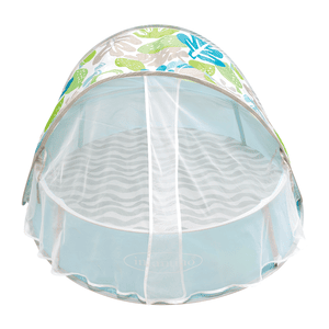 Grow with me, Piscina con palline Pop-up 3 in 1, con cappottina anti-UV e zanzariera