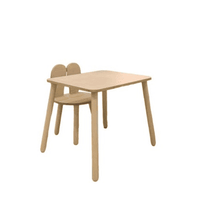 Family-SCL Tafel & Stoel Bunny natuur onbehandeld