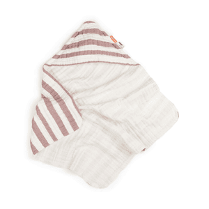 Badhanddoek met capuchon Stripes Roze