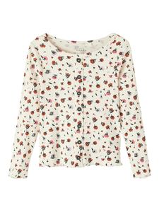 Langarmshirt Nmfvemia Buttercream
