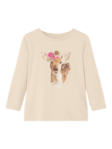 Langarmshirt Nmfredeer Buttercream