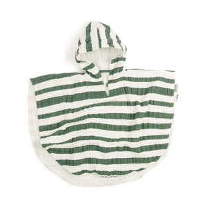 Poncho de bain enfant Stripes vert