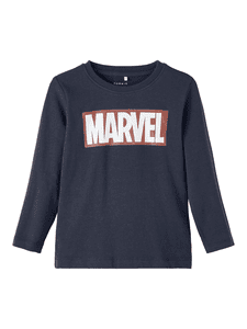 Camisa de Manga Larga Marvel Nmmnilas Zafiro Oscuro